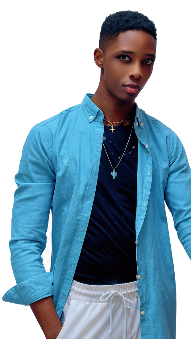 Bravtone50Collection blue shirt style portrait