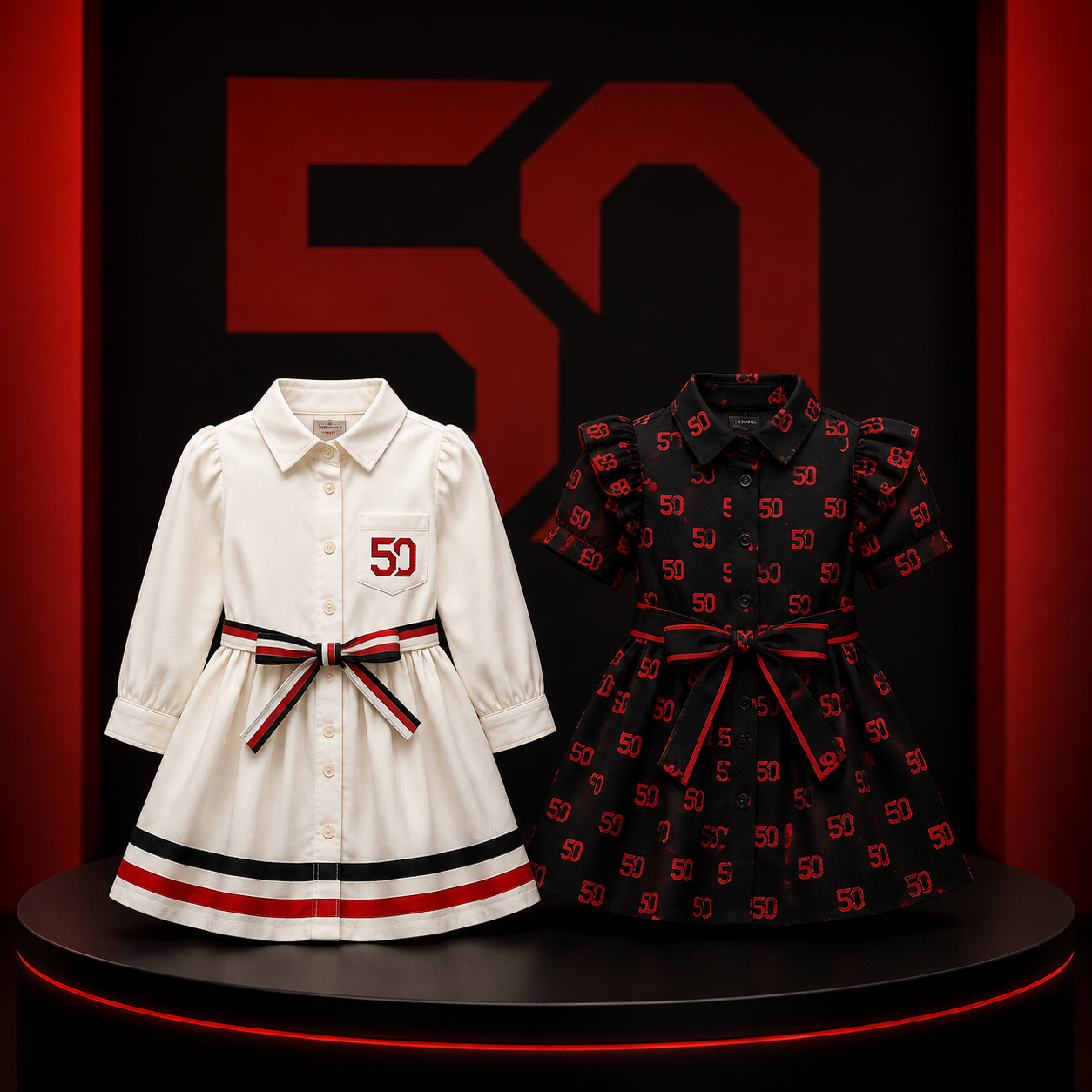 Two Bravtone girls shirt dresses